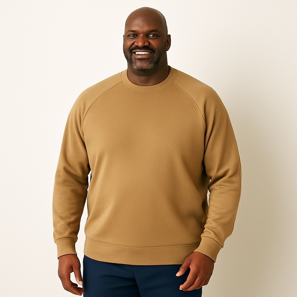 NWT Shaquille ONeal French Terry Crew Sz 2XLT